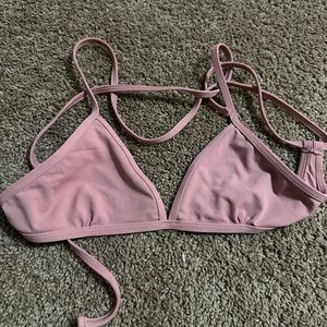 Jolyn rusty rose colored triangle top